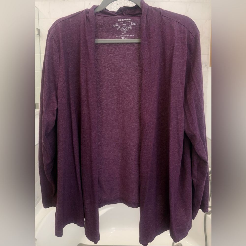 Sonoma Women's Deep Purple Cardigan